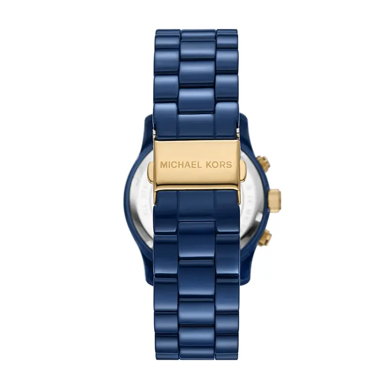 Michael Kors Runway Chronograph Navy-Coated Ladies Watch | MK7332